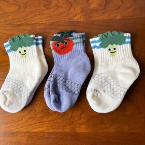 New Bombas Veggies Socks Toddler 3 Pairs